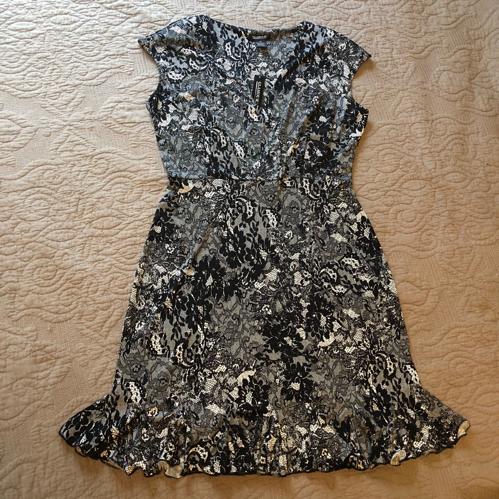 Black and white dress sz 16